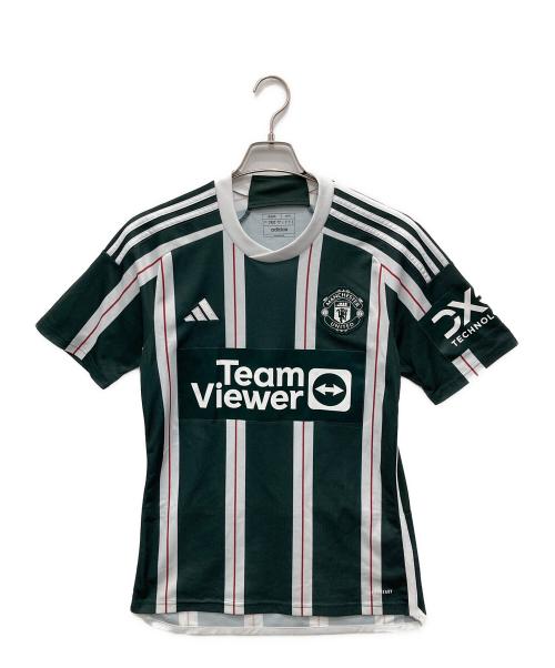 adidas（アディダス）adidas (アディダス) マンチェスター・ユナイテッド 23/24 アウェイユニフォーム グリーン サイズ:Mの古着・服飾アイテム