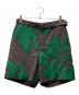 sacai（サカイ）の古着「Floral Embroidered Patch Suiting Shorts」｜グレー×グリーン