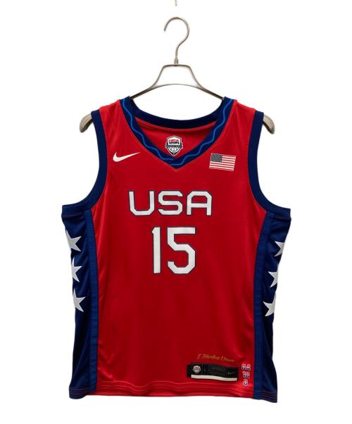 NIKE（ナイキ）NIKE (ナイキ) バスケットボールジャージー レッド サイズ:L 未使用品の古着・服飾アイテム