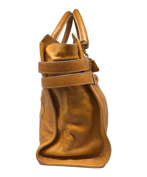 Chloe（クロエ）Chloe (クロエ) オールドサイドベルテッドハンドバッグ キャメルの古着・服飾アイテム