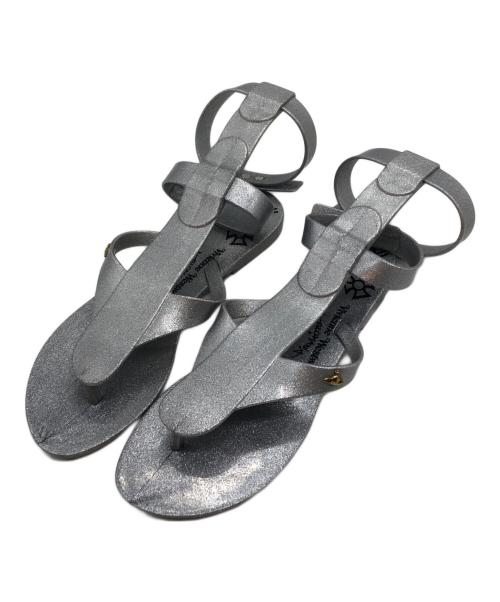 Vivienne Westwood（ヴィヴィアンウエストウッド）Vivienne Westwood (ヴィヴィアンウエストウッド) ストラップサンダル シルバー サイズ:不明の古着・服飾アイテム
