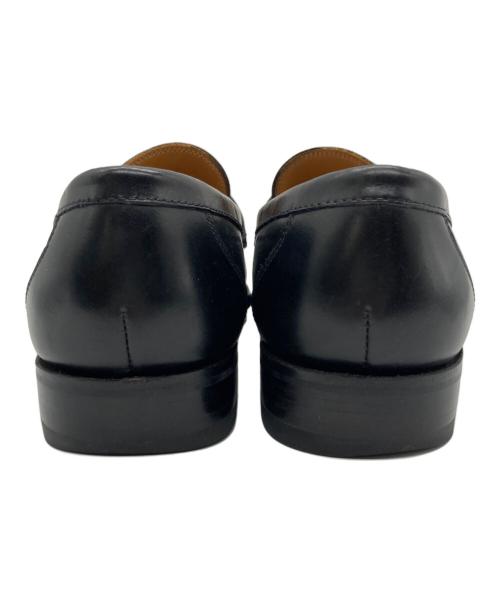 UNION IMPERIAL（ユニオンインペリアル）UNION IMPERIAL (ユニオンインペリアル) UNIVERSAL LANGUAGE (ユニバーサルランゲージ) ボックスカーフローファー ブラック サイズ:7 1/2の古着・服飾アイテム