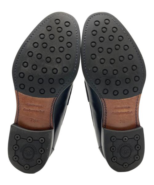 UNION IMPERIAL（ユニオンインペリアル）UNION IMPERIAL (ユニオンインペリアル) UNIVERSAL LANGUAGE (ユニバーサルランゲージ) ボックスカーフローファー ブラック サイズ:7 1/2の古着・服飾アイテム