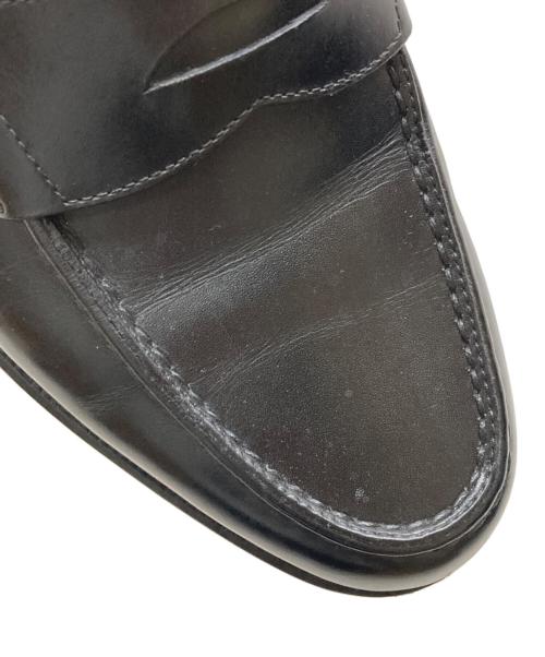 UNION IMPERIAL（ユニオンインペリアル）UNION IMPERIAL (ユニオンインペリアル) UNIVERSAL LANGUAGE (ユニバーサルランゲージ) ボックスカーフローファー ブラック サイズ:7 1/2の古着・服飾アイテム