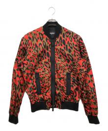 DSQUARED2（ディースクエアード）の古着「レオパードブルゾン」｜レッド