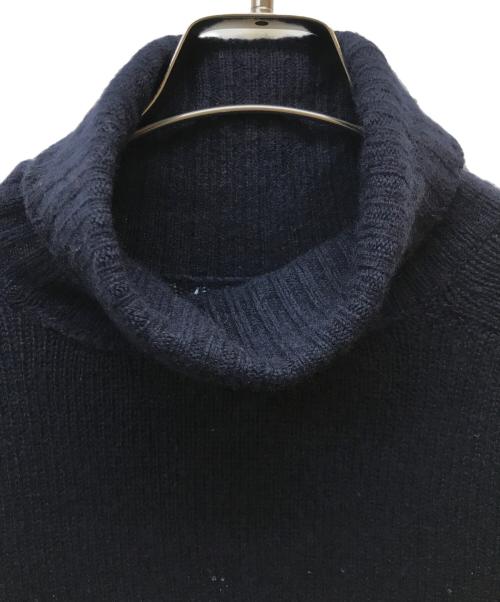 PRADA（プラダ）PRADA (プラダ) エルボーパッチタートルネックニット ネイビー サイズ:36の古着・服飾アイテム