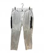 MASTER BUNNY EDITIONマスターバニーエディション）の古着「ピンドッド柄ジャガード シルケットパンツ」｜ホワイト