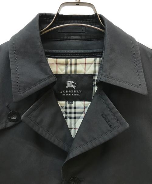 BURBERRY BLACK LABEL（バーバリーブラックレーベル）BURBERRY BLACK LABEL (バーバリーブラックレーベル) シングルトレンチコート ブラック サイズ:Mの古着・服飾アイテム