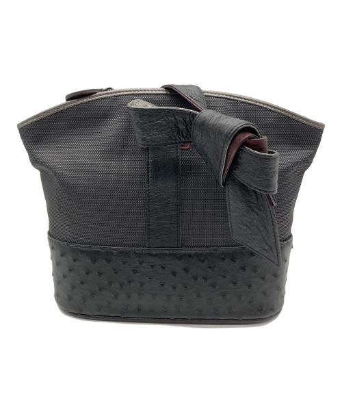 VAGRIE（ヴァグリエ）VAGRIE (ヴァグリエ) クロコダイルハンドバッグ ブラックの古着・服飾アイテム