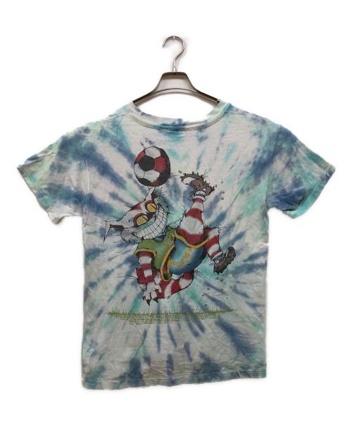 ANDAZIA（アンダジア）ANDAZIA (アンダジア) チシャ猫カットソー スカイブルー サイズ:Mの古着・服飾アイテム