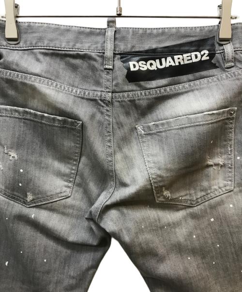 DSQUARED2（ディースクエアード）DSQUARED2 (ディースクエアード) スキニーデニムパンツ グレー サイズ:42の古着・服飾アイテム