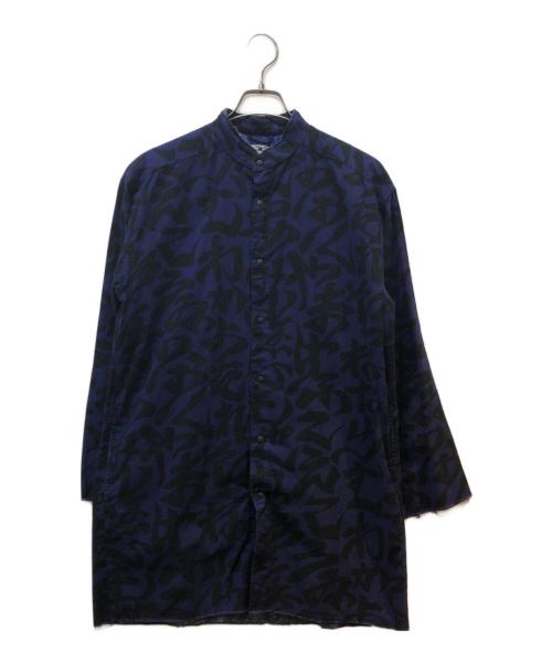 SASQUATCHfabrix.（サスクワッチファブリックス）SASQUATCHfabrix. (サスクワッチファブリックス) IROHA PATTERN LONG SHIRT ネイビー サイズ:Mの古着・服飾アイテム