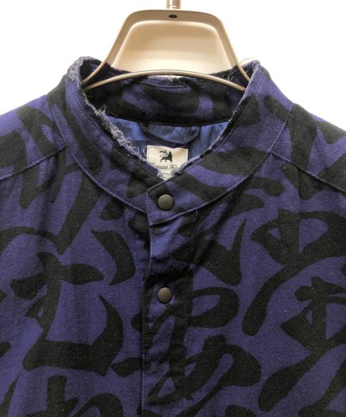 SASQUATCHfabrix.（サスクワッチファブリックス）SASQUATCHfabrix. (サスクワッチファブリックス) IROHA PATTERN LONG SHIRT ネイビー サイズ:Mの古着・服飾アイテム