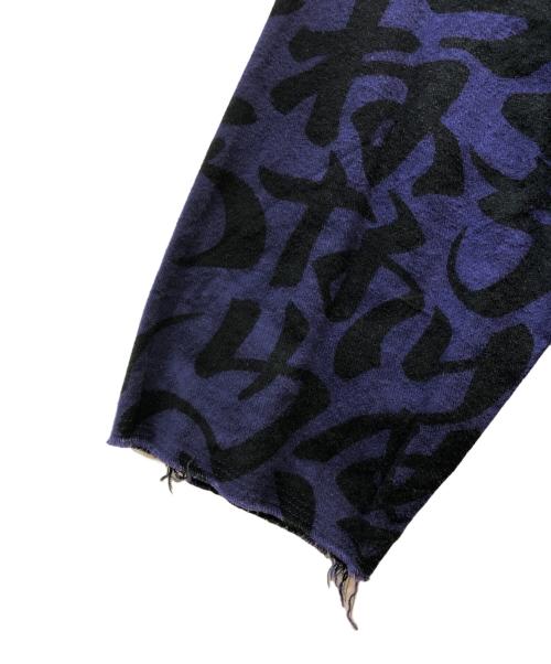 SASQUATCHfabrix.（サスクワッチファブリックス）SASQUATCHfabrix. (サスクワッチファブリックス) IROHA PATTERN LONG SHIRT ネイビー サイズ:Mの古着・服飾アイテム