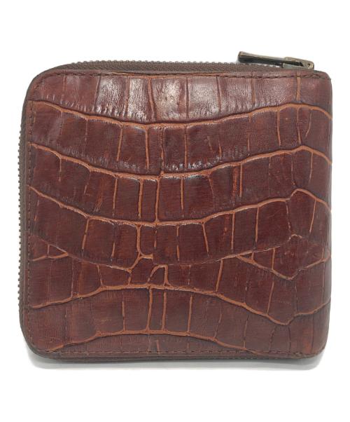 Needles（ニードルズ）Needles (ニードルズ) Single Wallet - Crocodile Embossed Leather レッドの古着・服飾アイテム