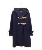 mizuiro-indミズイロインド）の古着「フーデットダッフルコート」｜ネイビー