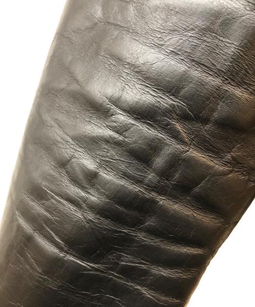 Paul Smith COLLECTION（ポールスミス コレクション）Paul Smith COLLECTION (ポールスミス コレクション) LEATHER SINGLE RIDERS JACKET ブラック サイズ:Lの古着・服飾アイテム