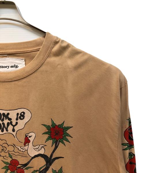 STORY mfg（ストーリーエムエフジー）STORY MFG (ストーリーエムエフジー) ロングスリーブカットソー ベージュ サイズ:XLの古着・服飾アイテム