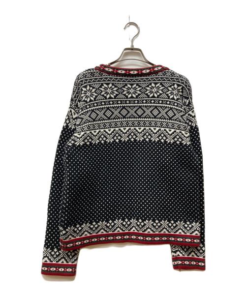 L.L.Bean（エルエルビーン）L.L.Bean (エルエルビーン) ノルディック柄チロリアンメタルボタン セーター ブラック サイズ:Mの古着・服飾アイテム