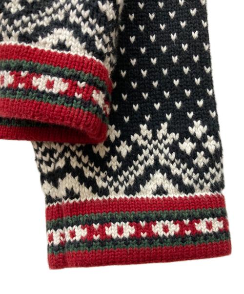 L.L.Bean（エルエルビーン）L.L.Bean (エルエルビーン) ノルディック柄チロリアンメタルボタン セーター ブラック サイズ:Mの古着・服飾アイテム