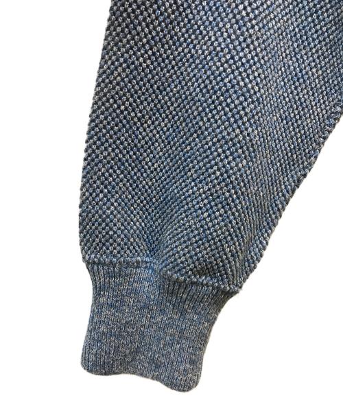 crepuscule（クレプスキュール）crepuscule (クレプスキュール) Moss Stitch V Pullover ブルー サイズ:2の古着・服飾アイテム