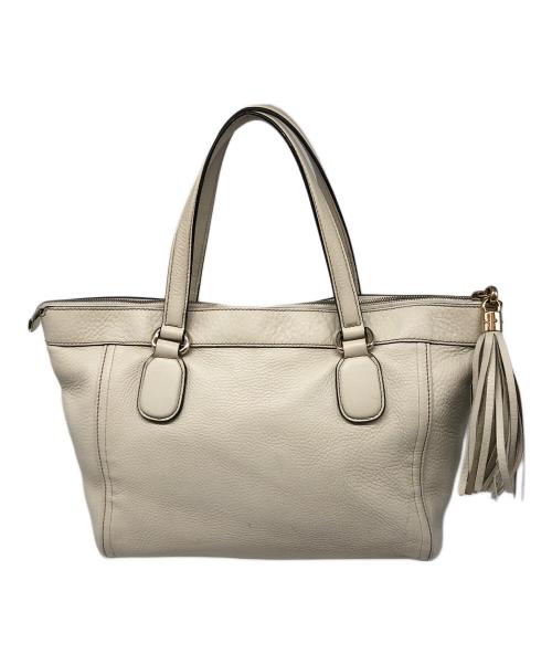 GUCCI（グッチ）GUCCI (グッチ) ハンドバッグ アイボリーの古着・服飾アイテム