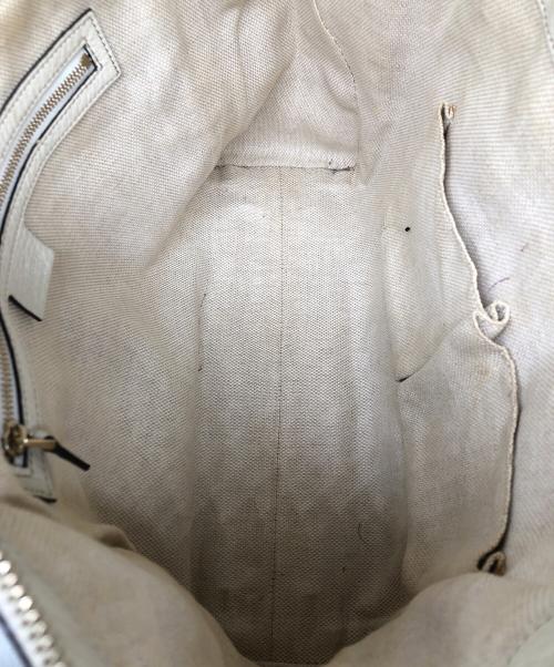 GUCCI（グッチ）GUCCI (グッチ) ハンドバッグ アイボリーの古着・服飾アイテム