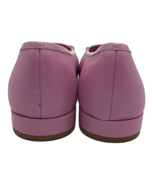 Salvatore Ferragamo（サルヴァトーレ フェラガモ）Salvatore Ferragamo (サルヴァトーレ フェラガモ) MYRNAフラットパンプス ピンク サイズ:SIZE 24cmの古着・服飾アイテム