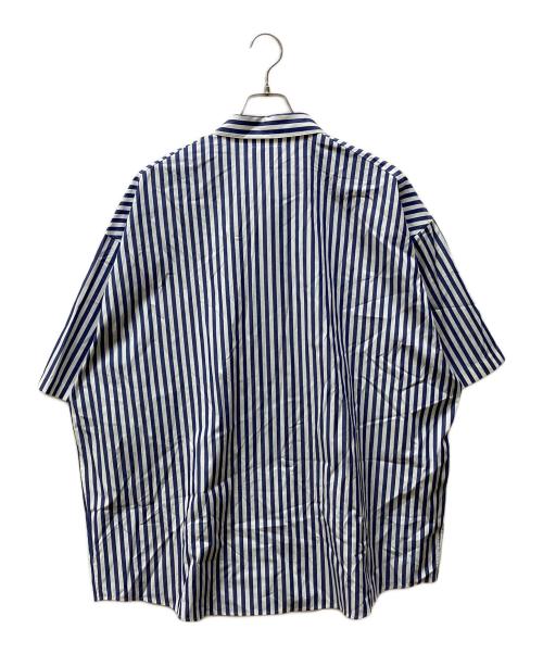 digawel（ディガウェル）DIGAWEL (ディガウェル) MIN-NANO (ミンナノ) Oversized Stripe Shirt ブルー サイズ:3 未使用品の古着・服飾アイテム