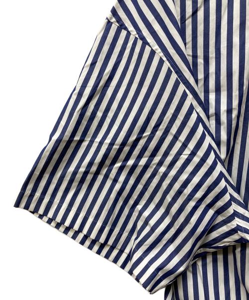digawel（ディガウェル）DIGAWEL (ディガウェル) MIN-NANO (ミンナノ) Oversized Stripe Shirt ブルー サイズ:3 未使用品の古着・服飾アイテム