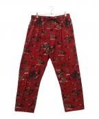 POLO RALPH LAURENポロ・ラルフローレン）の古着「総柄イージーパンツ」｜レッド