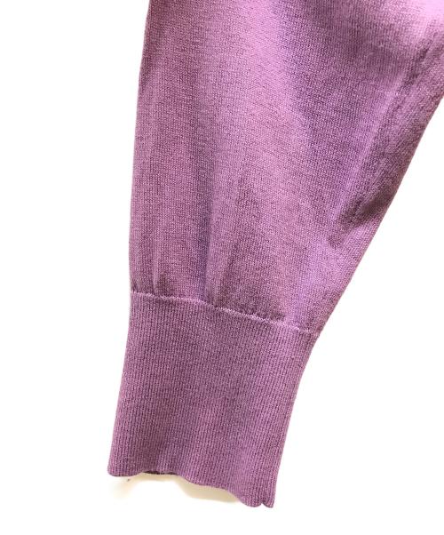 Theyskens' Theory（ティスケンスセオリー）theyskens' theory (ティスケンスセオリー) コットンシルククルーネックニット パープル サイズ:Lの古着・服飾アイテム