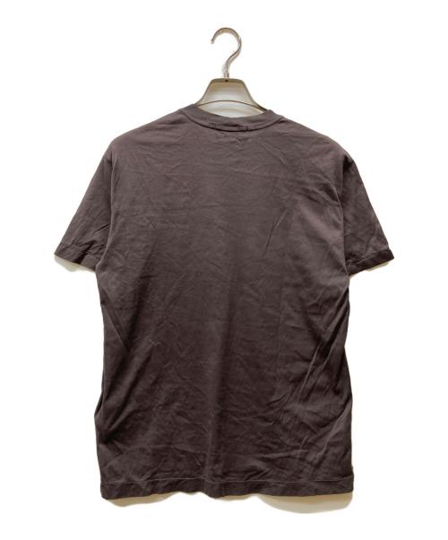 STONE ISLAND（ストーンアイランド）STONE ISLAND (ストーンアイランド) COMPASS LOGO PATCH CREW NECK TEE ブラウン サイズ:Mの古着・服飾アイテム