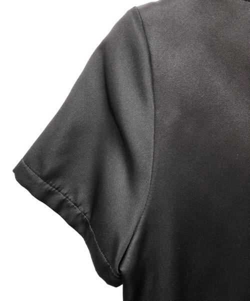 JIL SANDER NAVY（ジルサンダー ネイビー）JIL SANDER NAVY (ジルサンダー ネイビー) シルク100％ビーズブラウス ブラック サイズ:Mの古着・服飾アイテム