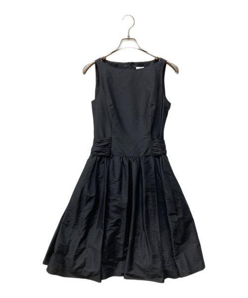 FOXEY（フォクシー）FOXEY (フォクシー) シルクノースリーブワンピース ブラック サイズ:Lの古着・服飾アイテム