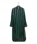 WALES BONNERウェールズボナー）の古着「シャツワンピース」｜グリーン