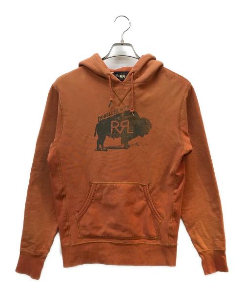 RRL（ダブルアールエル）RRL (ダブルアールエル) ヴィンテージプリントパーカー オレンジ サイズ:XSの古着・服飾アイテム