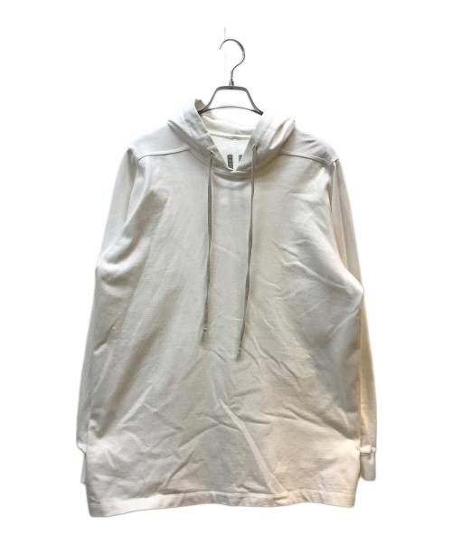 RICK OWENS（リックオウエンス）RICK OWENS (リックオウエンス) プルオーバーパーカー ホワイト サイズ:Mの古着・服飾アイテム