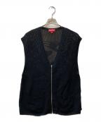 SUPREMEシュプリーム）の古着「Dragon Zip Up Sweater Vest」｜ブラック