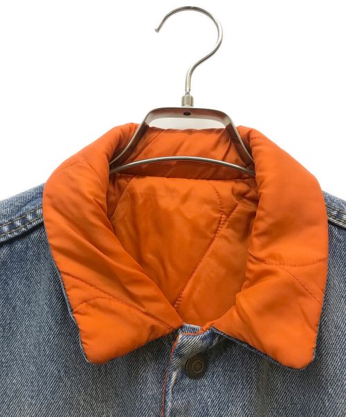 LEVI'S（リーバイス）LEVI'S (リーバイス) Supreme (シュプリーム) コラボリバーシブルデニムジャケット インディゴ×オレンジ サイズ:Ｓの古着・服飾アイテム
