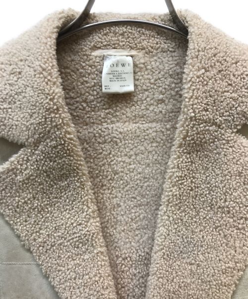 LOEWE（ロエベ）LOEWE (ロエベ) ムートントッパージャケット ベージュ サイズ:Mの古着・服飾アイテム