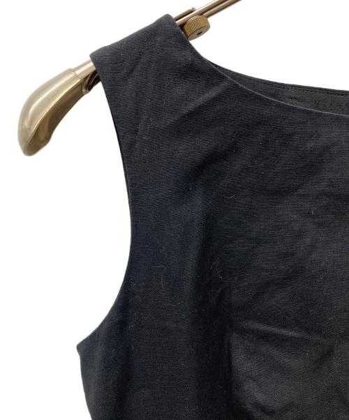 Sybilla（シビラ）Sybilla (シビラ) コットンリネン刺繍ノースリーブワンピース ブラック サイズ:Mの古着・服飾アイテム