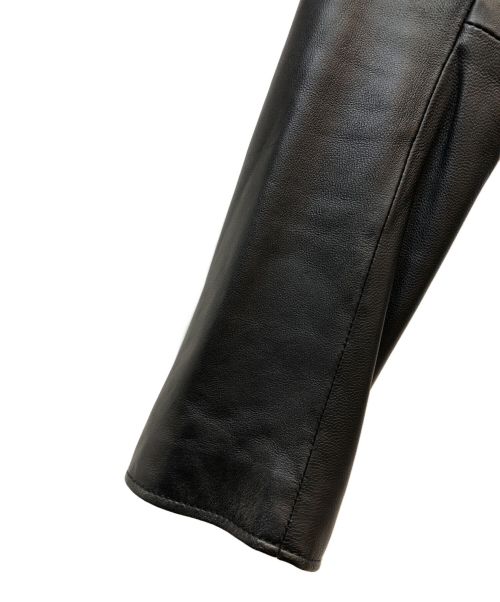 STUDIOUS（ステュディオス）STUDIOUS (ステュディオス) シングルライダースジャケット ブラック サイズ:Mの古着・服飾アイテム