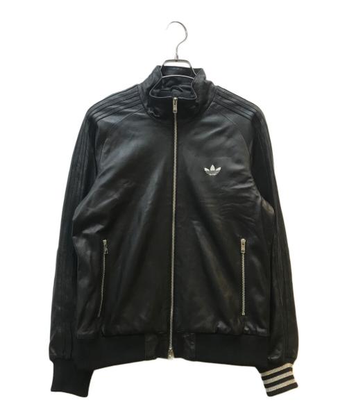 adidas Originals（アディダスオリジナル）adidas Originals (アディダスオリジナル) Mastermind JAPAN (マスターマインド ジャパン) LEATHER FIREBIRD TRACK TOP ブラック サイズ:Mの古着・服飾アイテム