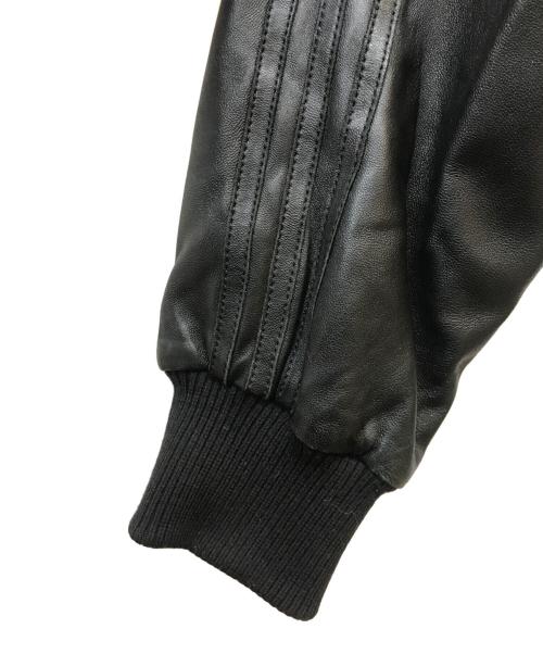 adidas Originals（アディダスオリジナル）adidas Originals (アディダスオリジナル) Mastermind JAPAN (マスターマインド ジャパン) LEATHER FIREBIRD TRACK TOP ブラック サイズ:Mの古着・服飾アイテム