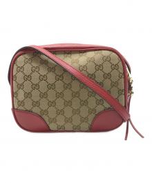 GUCCI（グッチ）の古着「ショルダーバッグ」｜ベージュ×レッド