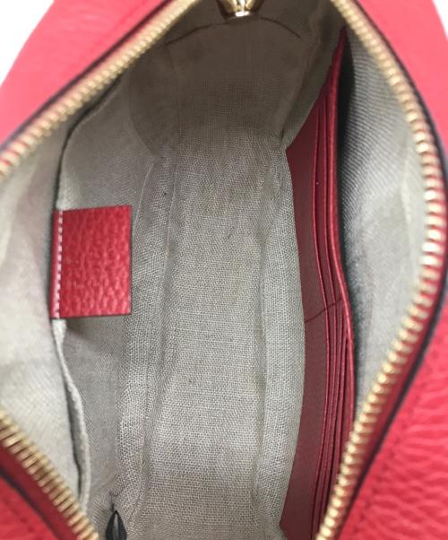 GUCCI（グッチ）GUCCI (グッチ) ショルダーバッグ ベージュ×レッドの古着・服飾アイテム