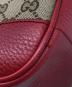中古・古着 GUCCI (グッチ) ショルダーバッグ ベージュ×レッド：62000円