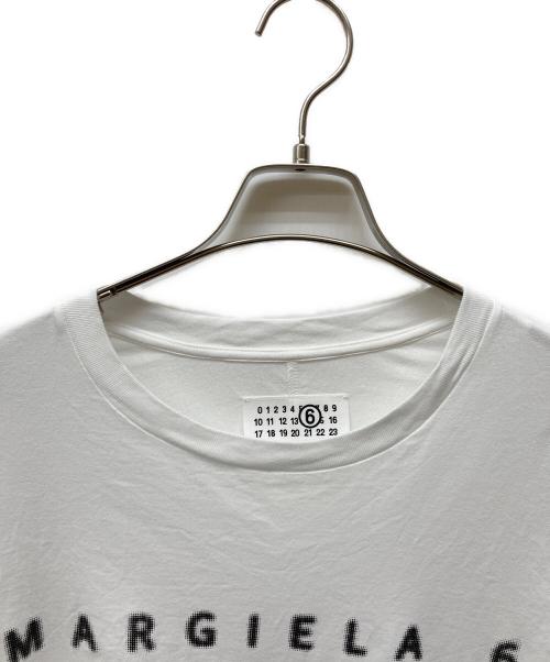 MM6 Maison Margiela（エムエムシックスメゾンマルジェラ）MM6 Maison Margiela (エムエムシックスメゾンマルジェラ) プリントカットソー ホワイト サイズ:16の古着・服飾アイテム
