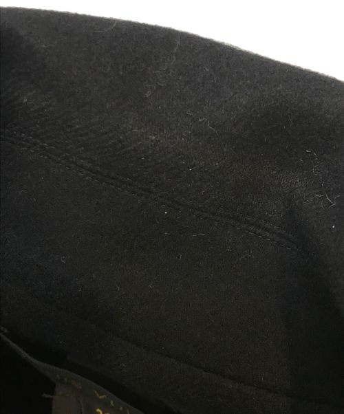 LOUIS VUITTON（ルイ ヴィトン）LOUIS VUITTON (ルイ ヴィトン) アンゴラ/カシミアブレンドショートコート ブラック サイズ:36の古着・服飾アイテム